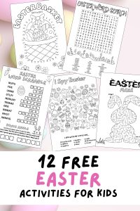 Free Easter Printable Activities for Kids Pinterest Pin (2)