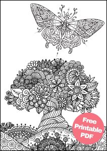 Free Insect Mandala Printable Coloring Pages for Adults - Aunty Michelle's