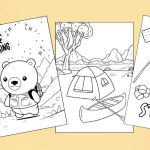 Free Printable Camping Coloring Pages for Kids Feature