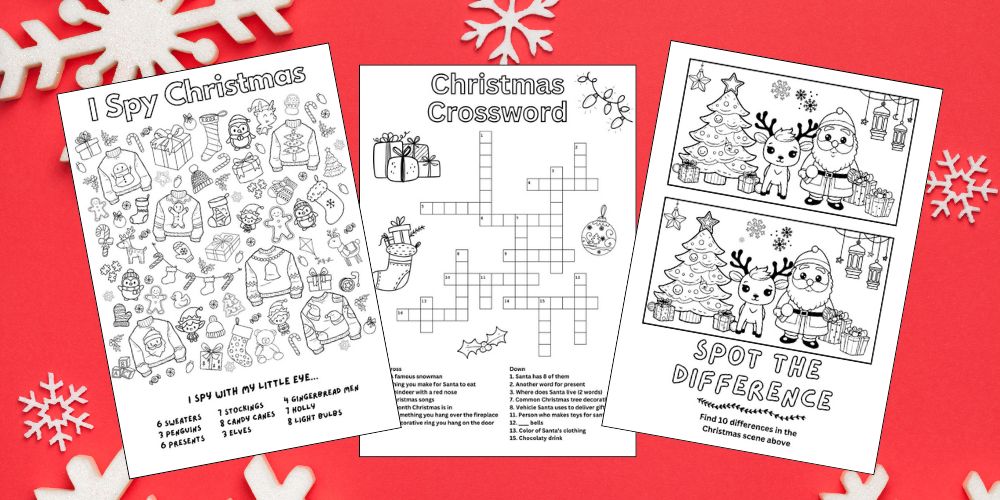 Free Printable Christmas Activities for Kids