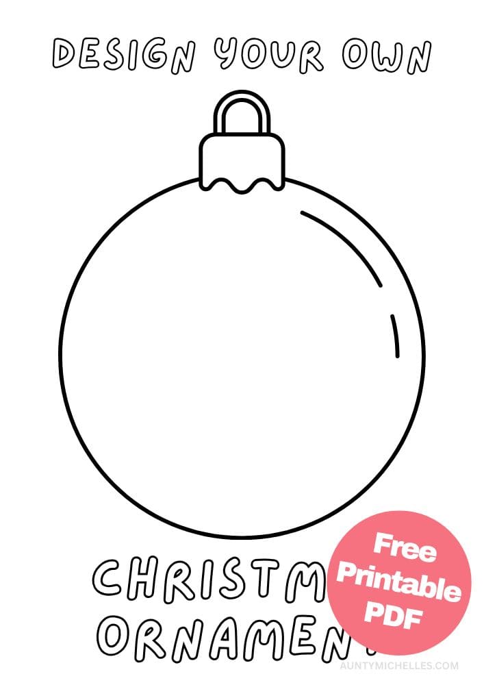 Free Printable Christmas Activities for Kids game puzzle design your own christmas ornament