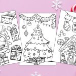 Free Printable Christmas Coloring Pages for Kids Feature 2
