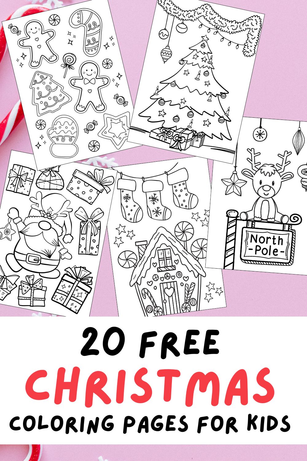 Free Printable Christmas Coloring Pages for Kids - Aunty Michelle's