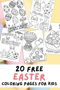 Free Printable Easter Coloring Pages for Kids Pinterest Pin