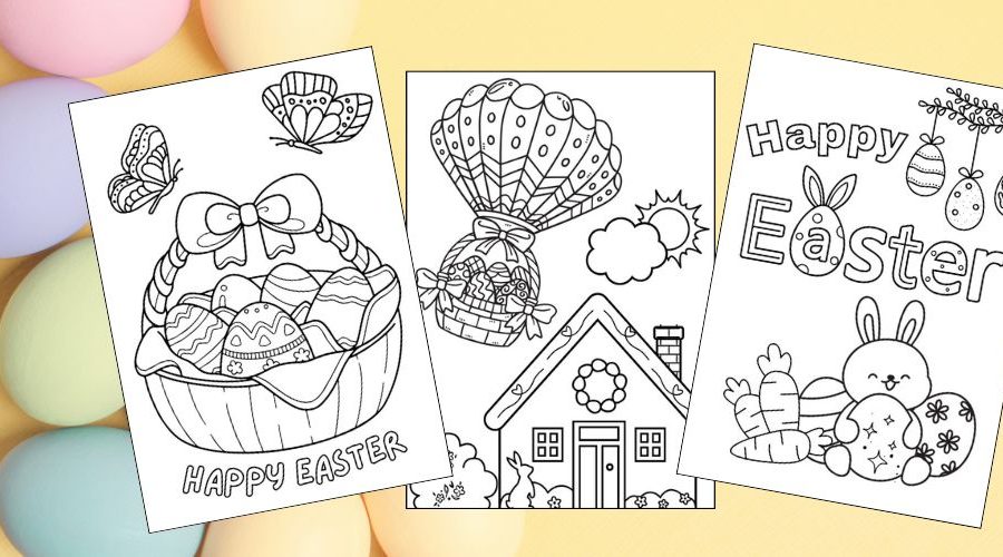 Free Printable Easter Coloring Pages for Kids feature