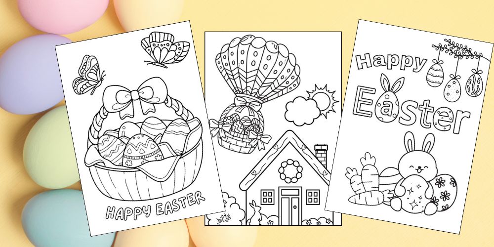 Free Printable Easter Coloring Pages for Kids feature