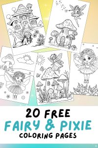 Free Printable Fairy Coloring Pages Pinterest Pin