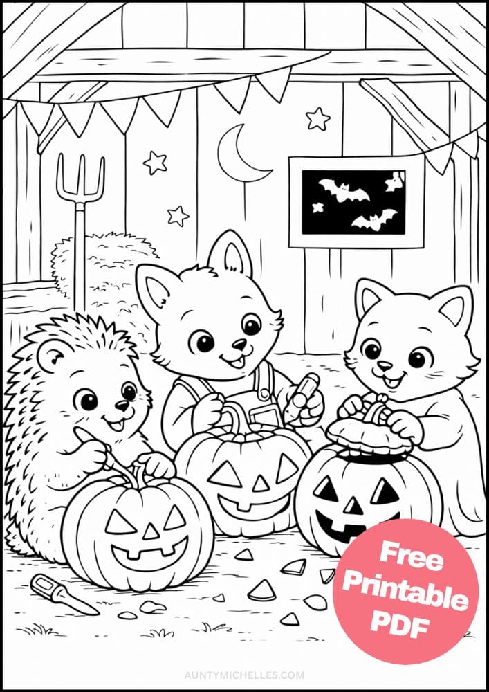 Free Printable Halloween Coloring Pages for Kids October Fall Colouring Sheets 21 pumpkin carving
