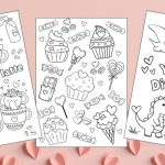 Free Valentine's Day Printable Coloring Pages for Kids Feature