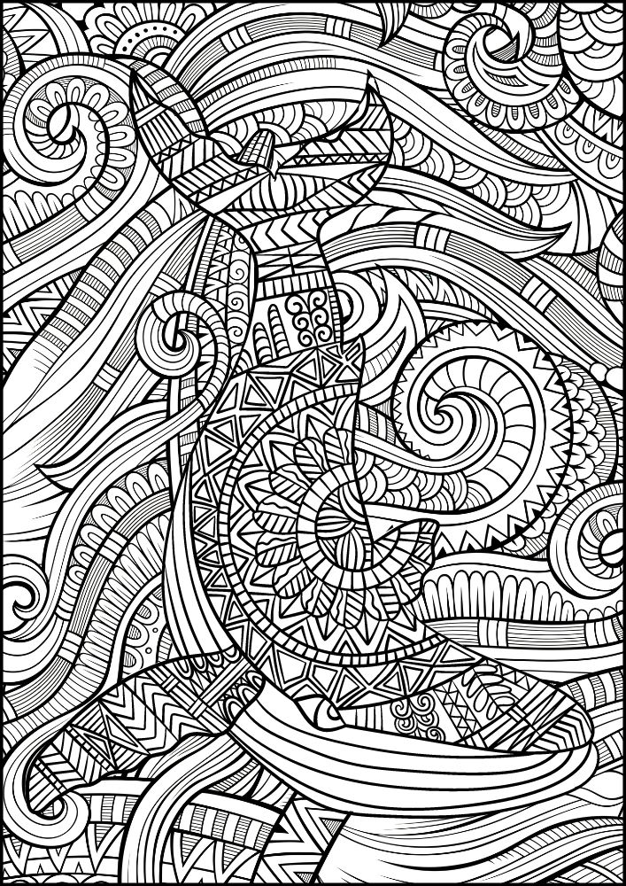 Free ocean animals coloring pages for adults printables colouring book pdf download sea life aquatic 6 mandala whale waves