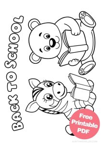 Free Printable Back to School Coloring Pages for Kids - Aunty Michelle's