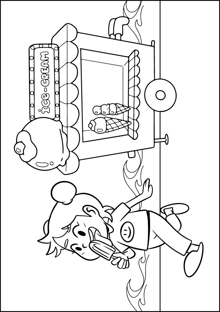 Free Printable Beach Coloring Pages for Kids Seaside Shore Coast Ocean Summer Ice Cream Cart