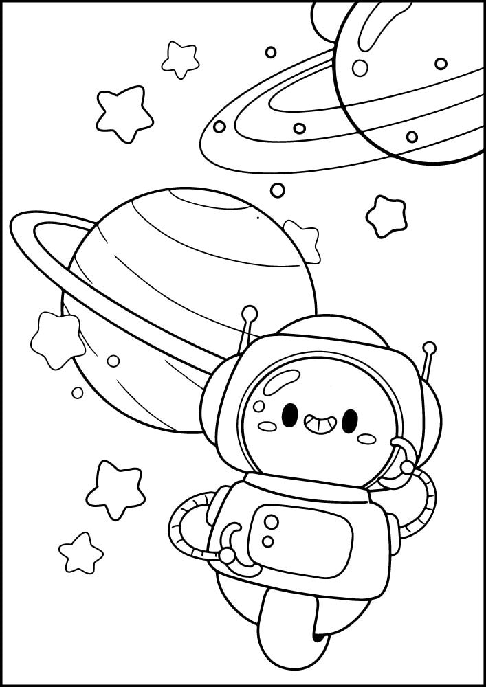 Free Printable Robot Coloring Pages for Kids Bot Droid Science Outer Space