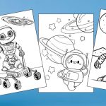 Free Printable Robot Coloring Pages for Kids blog feature