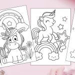 Free Printable Unicorn Coloring Pages for Kids blog feature