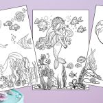 Free Printable Mermaid Coloring Pages for Kids