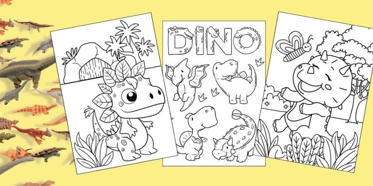 free printable dinosaur coloring pages for kids blog feature