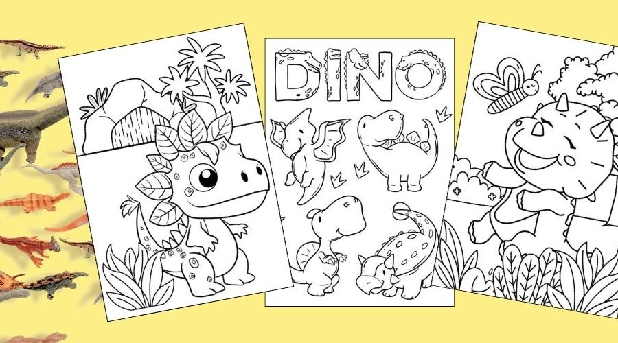 free printable dinosaur coloring pages for kids blog feature