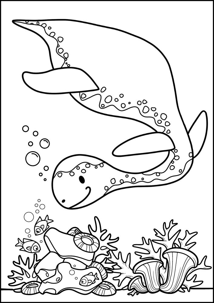 free printable dinosaur coloring pages for kids dino printout pdf plesiosaurus ocean