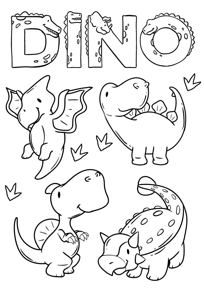 free printable dinosaur coloring pages for kids dino printout pdf pterodactyl ankylosaurus parasaurolophus stegosaurus