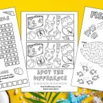 Free Printable Beach Worksheets for Kids blog feature