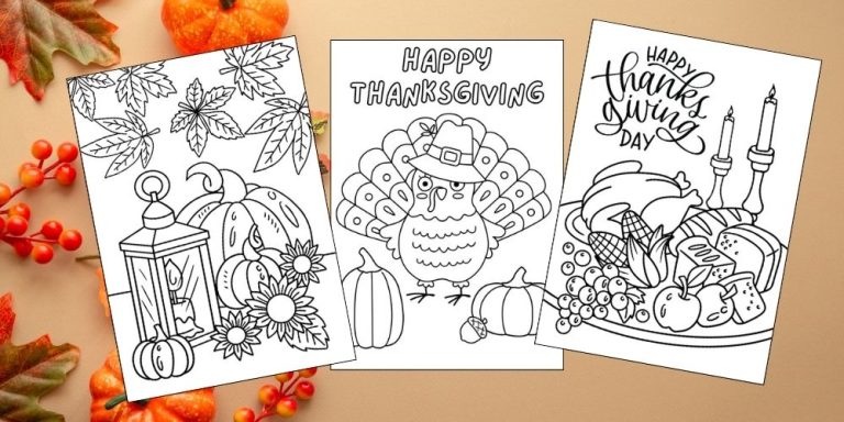 Free Printable Thanksgiving Coloring Pages for Kids blog feature