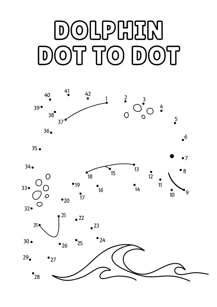 free printable beach worksheets for kids printout game puzzle pdf download dolphin dot to dot