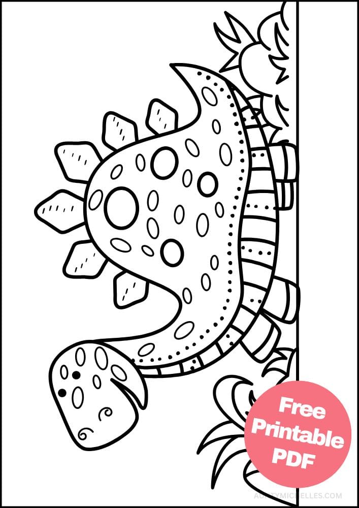 easy brachiosaurus coloring page