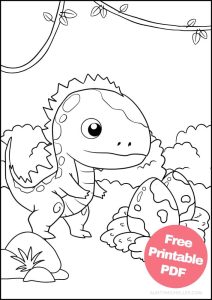 Free Printable Dinosaur Coloring Pages for Kids - Aunty Michelle's
