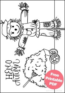 Free Printable Fall Coloring Pages for Kids - Aunty Michelle's