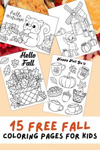 Free Printable Fall Coloring Pages for Kids Fall Coloring Book September October November PDF Download Activity Coloring Sheets Fall Leaves Acorn Apple Picking Hay Ride Pumpkin Spice Scarecrow 