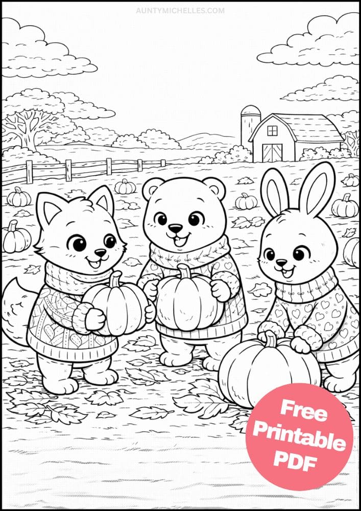 Free Printable Fall Coloring Pages for Kids September October November Colouring Sheets 20 pumpkin patch farm picking