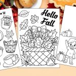 Free Printable Fall Coloring Pages for Kids blog feature