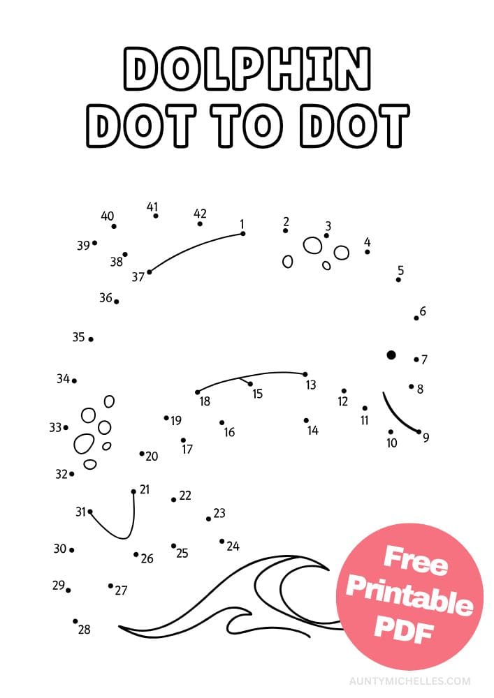 Kids Dolphin Connect the Dot (Dot to Dot)