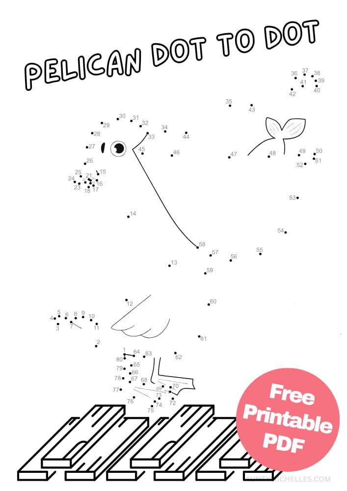 Kids Pelican Connect the Dot (Dot to Dot)