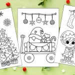 free printable elf coloring pages for kids blog feature