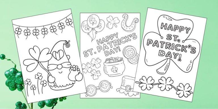 free printable st patricks day coloring pages for kids colouring book printout