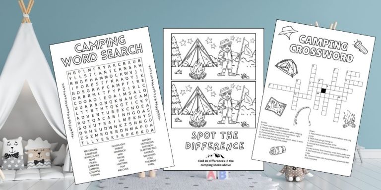 Free Printable Camping Activities for Kids