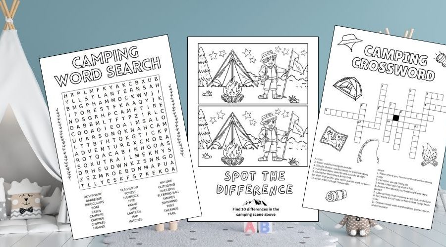 Free Printable Camping Activities for Kids