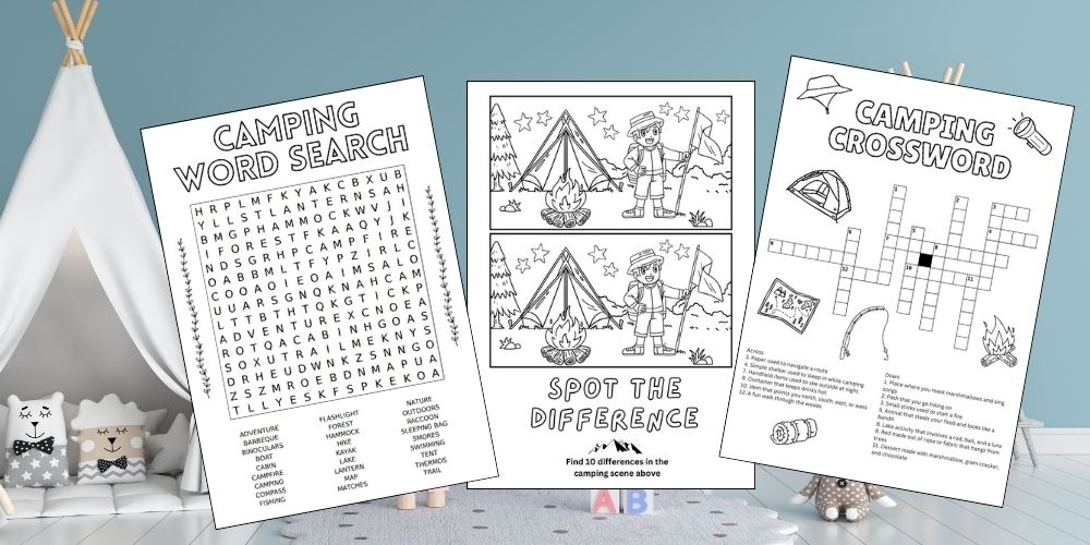 Free Printable Camping Activities for Kids