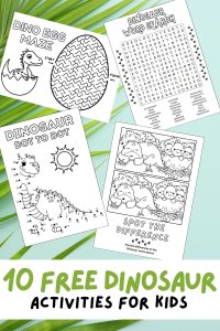 Free Printable Dinosaur Activities for Kids, Dinosaur Party Printouts, Dinosaur Colouring Pages, Dinosaur Coloring Book, Free Dino Puzzles, Dino Games, Dinosaur Word Scramble, Crossword Puzzle, Word Search, Maze, Dot to Dot