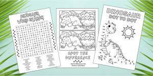 Free Printable Dinosaur Activities for Kids - Aunty Michelle's