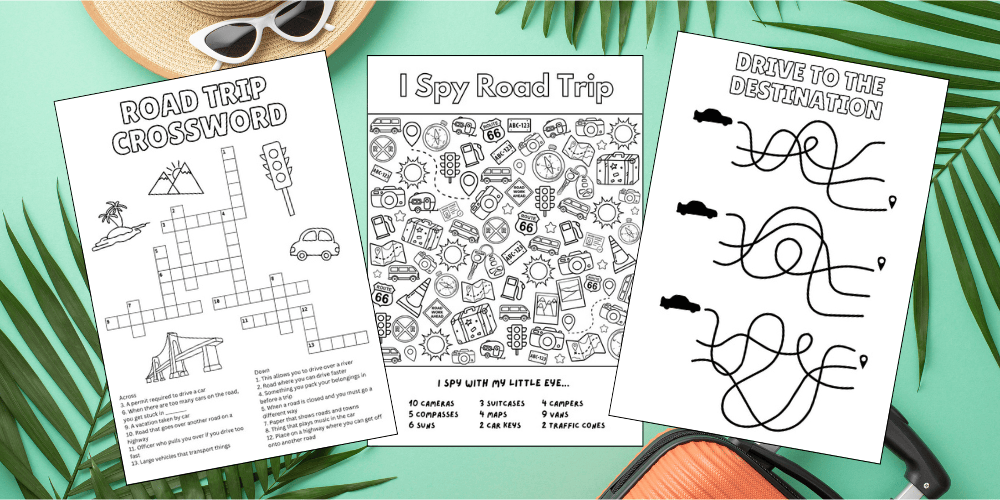 Free Printable Road Trip Activities for Kids