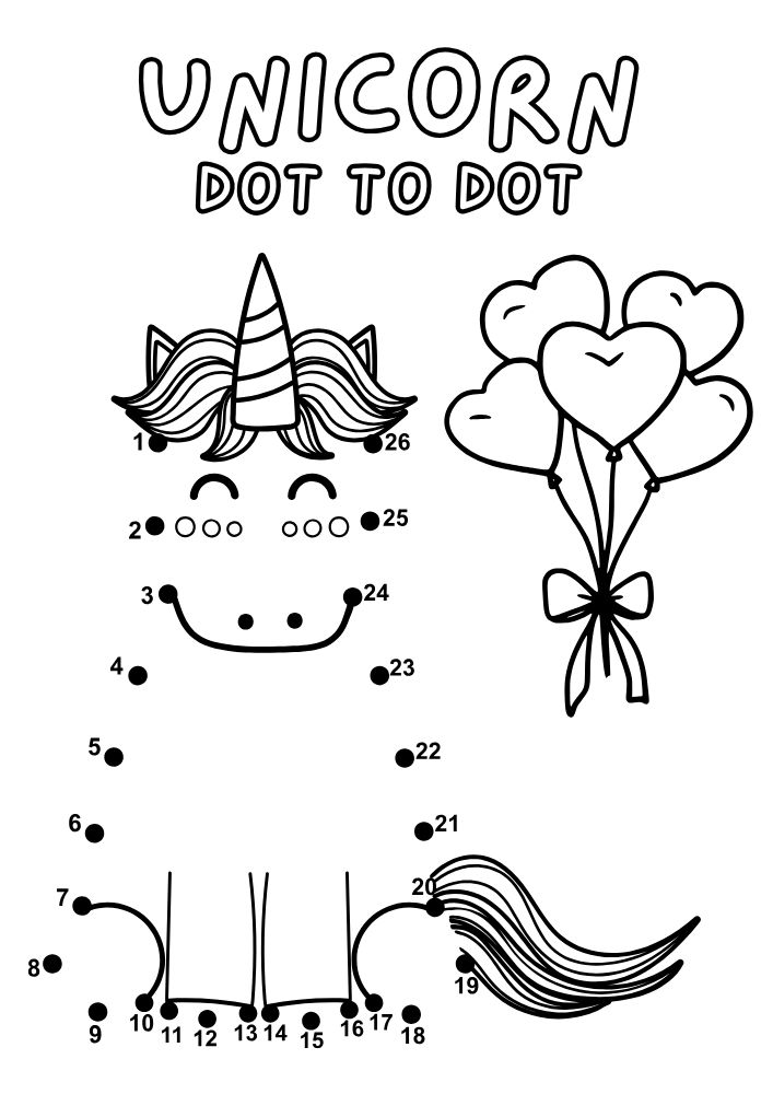 Free Printable Unicorn Activities for Kids Magical Game Printout Free Printable Unicorn Activities for Kids Dot to Dot