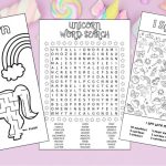 Free Printable Unicorn Activities for Kids