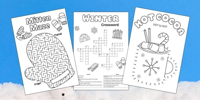 Free Printable Winter Activities for Kids