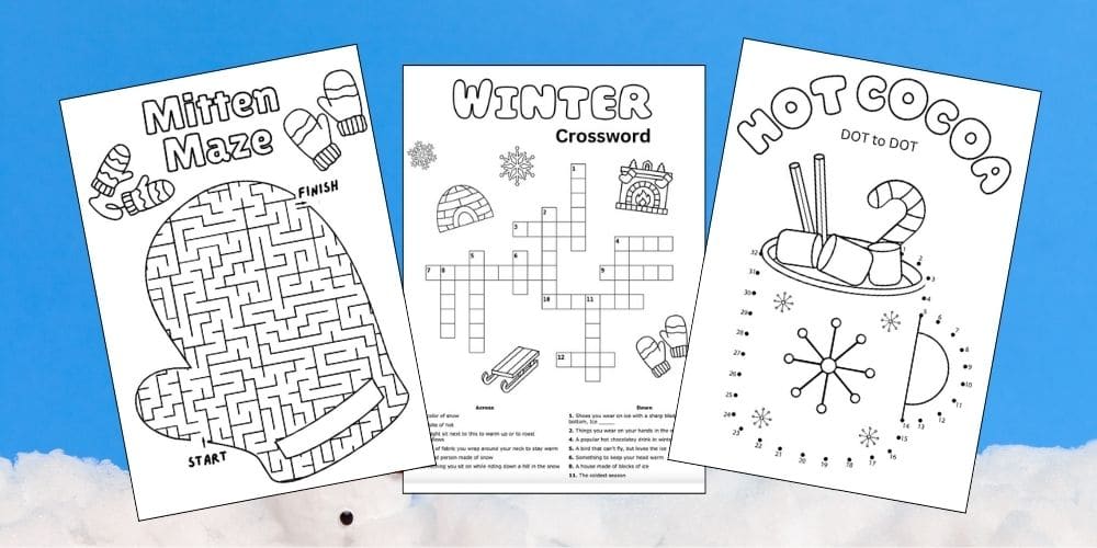 Free Printable Winter Activities for Kids