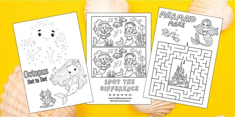 Free mermaid party printables for kids