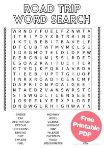 Free Printable Road Trip Activities for Kids - Aunty Michelle's