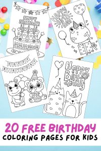 Free Printable Birthday Coloring Pages for Kids, Colouring Book, Cute Birthday Party Printouts, Birthday Cards, Birthday Activities, moms birthday, dads birthday